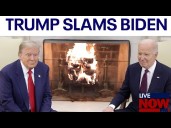 President Trump slams Biden over Russia
