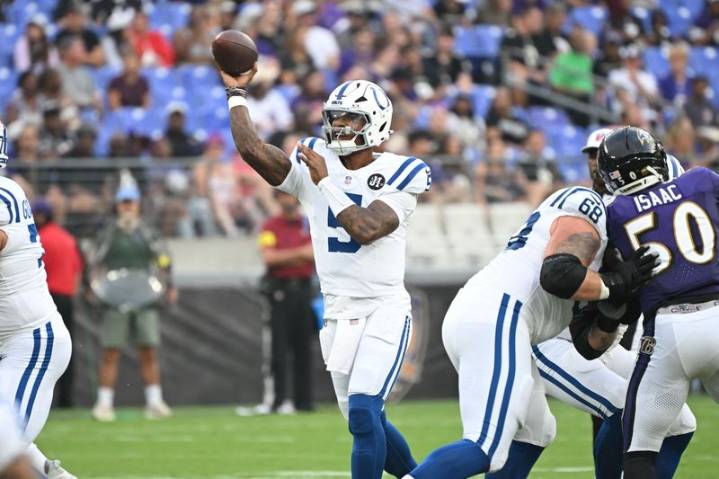 Colts QB Anthony Richardson hurts throwing hand in preseason opener