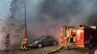Crews search for man after 3 homes in East Cleveland catch fire