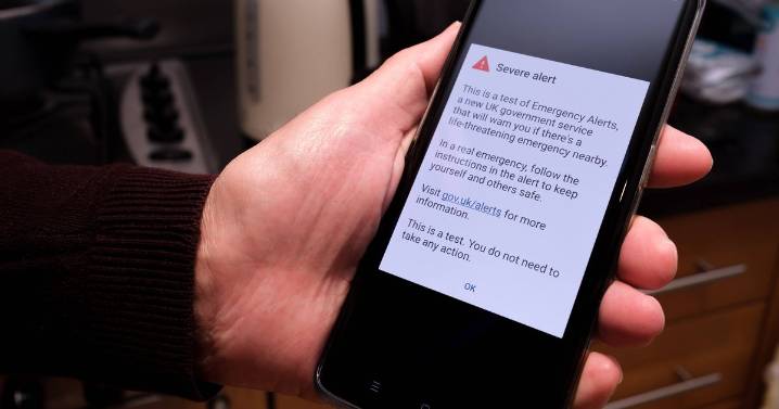 Government says 'mark the date' as it issues update on UK's emergency alert system