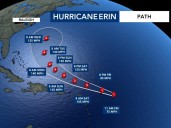 With winds up to 75 mph, Erin becomes a hurricane