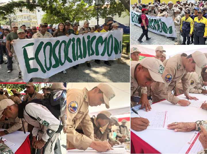 En toda Venezuela ecosocialistas y ambientalistas firmaron por la defensa de la patria
