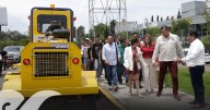 Adquirirá Armenta maquinaria para pavimentar calles de Puebla capital; pide a Chedraui pagar salarios
