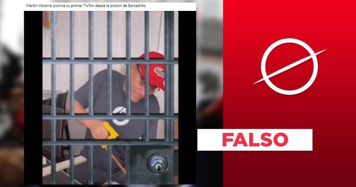 Martín Vizcarra no publicó un video desde el penal de Barbadillo: se trata de un montaje