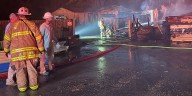 Structure fire closes roads in Murfreesboro