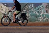 Photo | Art mirrors life on Hagar Drive at UC Santa Cruz