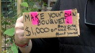 'Easy way to spread positivity': Local family starts free flower stand with a catch