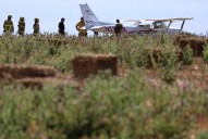 Photo | Plane makes emergency landing outside Santa Cruz; none injured