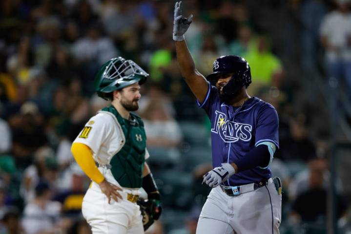 Rays get good start and lots of hits to beat A’s, snap skid