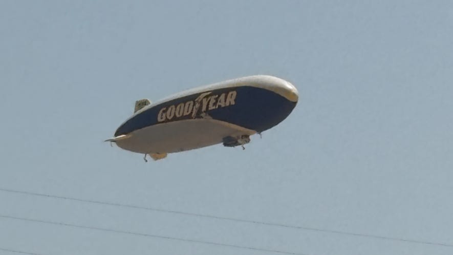 Goodyear Blimp spotted over El Paso as 100th anniversary tour rolls on