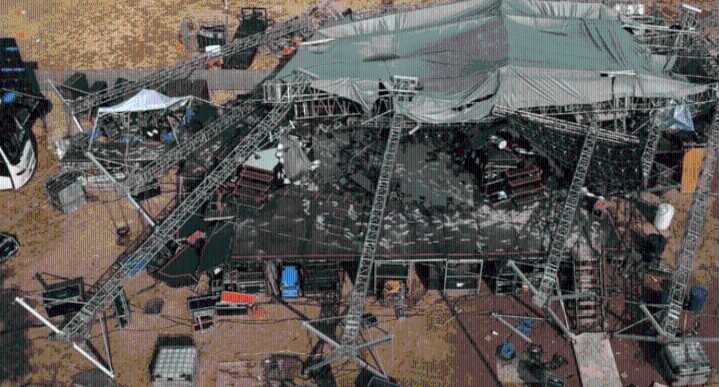 Vinculan a dos elementos de PC San Pedro por caída de escenario