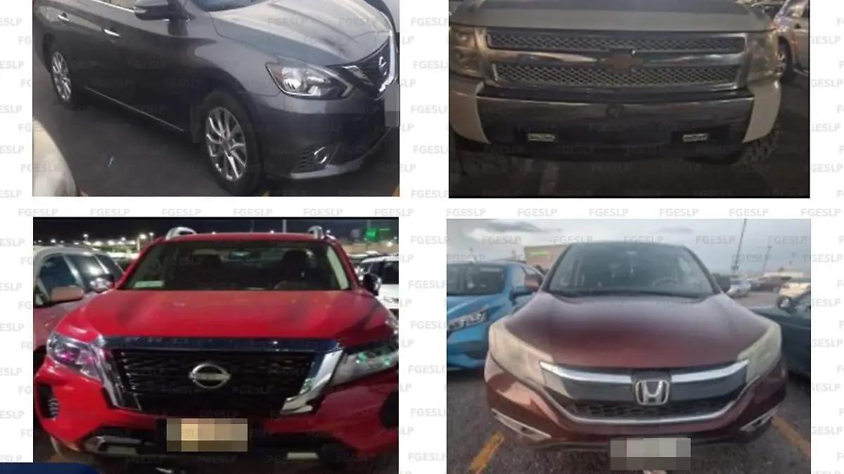 Aseguran 4 autos en la Fenapo; 3 con reporte de robo