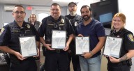 Five Leetonia police officers honored with awards for 'life saving' work