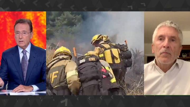 Marlaska, sobre los incendios: "No hay una razón objetiva para que el Gobierno asuma las competencias"