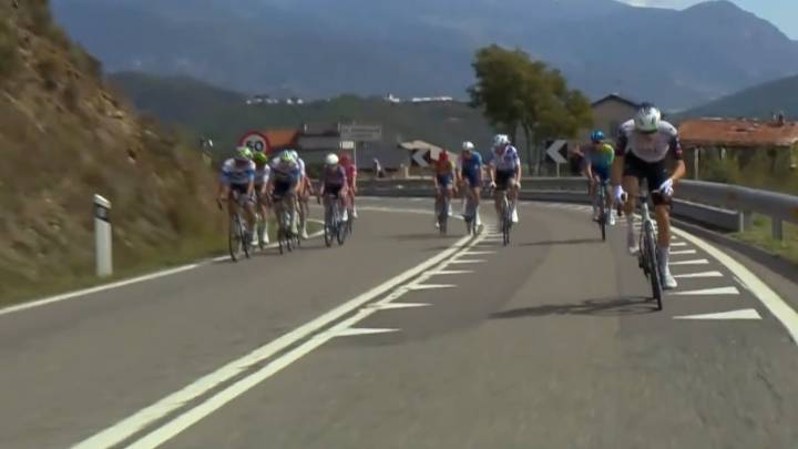 Colombiano se mete en la fuga de la etapa 7: video del ataque que sacudió la Vuelta a España