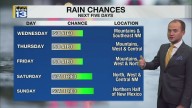 Drier weather moves into New Mexico Wednesday