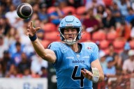 Nick Arbuckle throws three TD passes, scores another to lead Argos past Lions