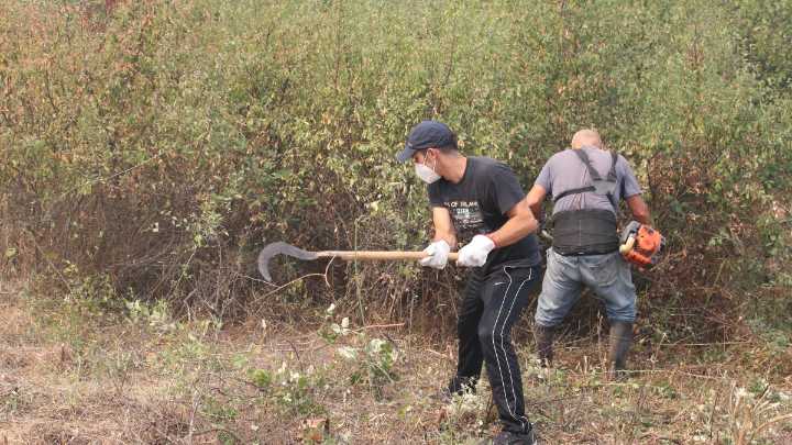 Las fotos de la lucha vecinal contra el incendio de El Acebo