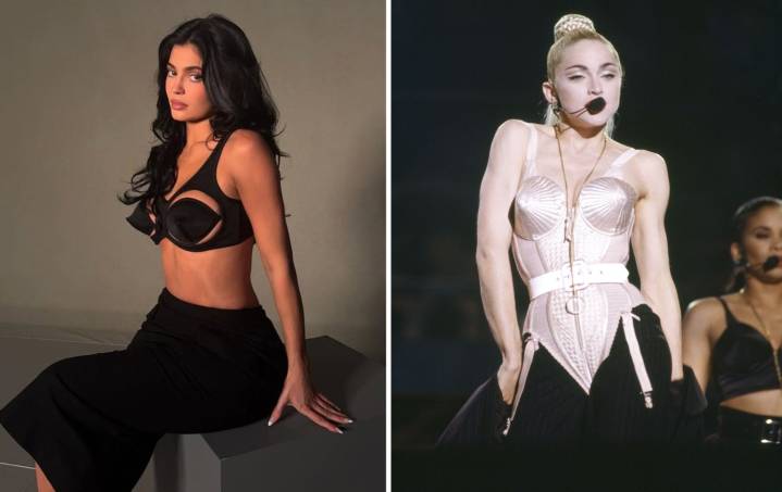 Kylie Jenner y Madonna lucen brasier con forma de cono