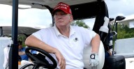 Trump Slips Off to Golf Club in Off