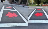 Veterans crosswalk unveiled in downtown Kelowna