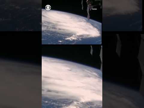 International Space Station footage shows what Hurricane Erin looks like from space #shorts
