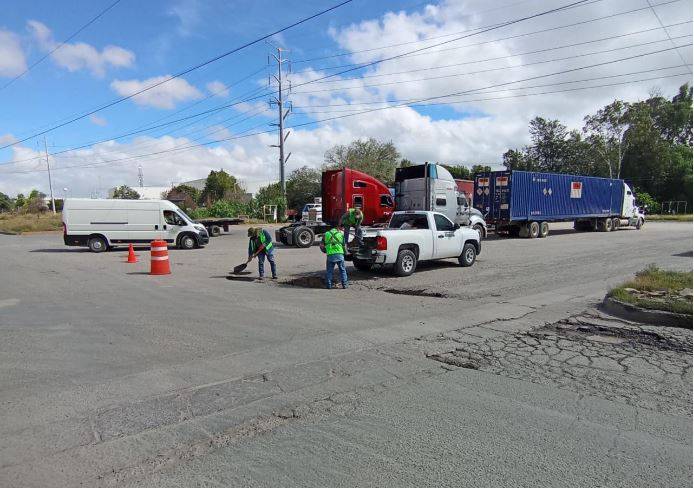 Fortalecen atención a calles en la Zona Industrial