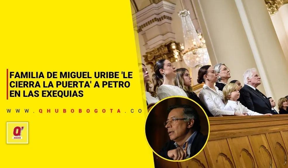 Familia de Miguel Uribe 'le cierra la puerta' a Petro en las exequias