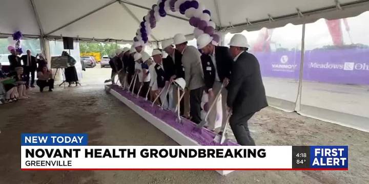Novant Health groundbreaking in Greenville