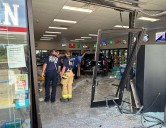 Vehicle Crashes Into Oxford Gas Station