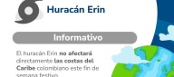 El huracán Erin no tendrá influencia directa en Colombia: UNGRD
