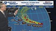 Tropical Storm Erin strengthens, could bring dangerous surf to Caribbean this weekend