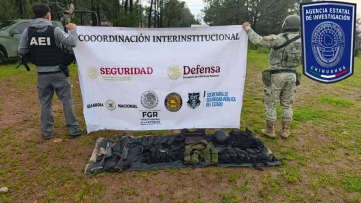 Aseguran armas y equipo táctico en GyP