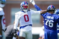 Giants pass rush torments Jets for second straight practice, but run defense looks shaky