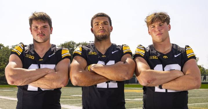 How will Iowa replace Jay Higgins, Nick Jackson and Kyler Fisher at linebacker?