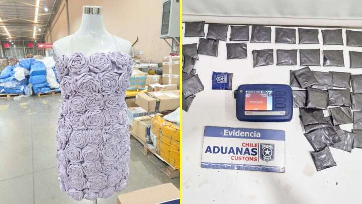 Insólito hallazgo en el aeropuerto: Descubren vestido con cocaína oculta con destino a Australia