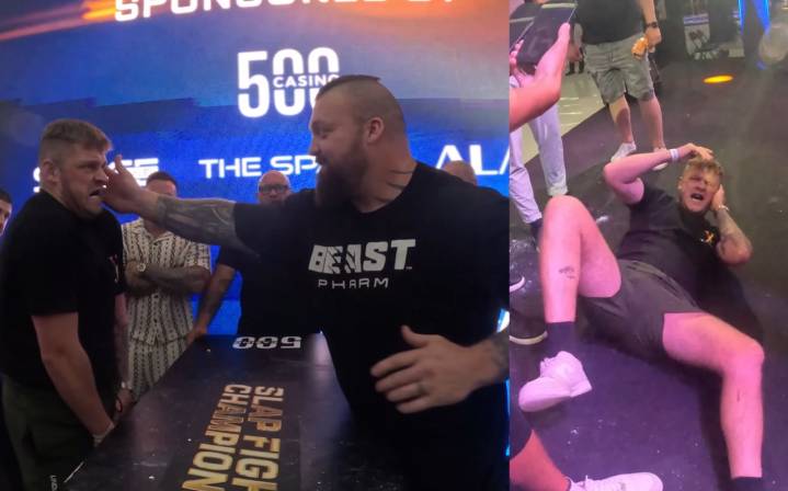 Former World’s Strongest Man Eddie Hall Responds to YouTuber’s Request With a Slap That Causes Burst Eardrum and Black Eye