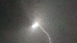 What was white spiral in sky? Perseid shower, Vulcan rocket over Del.