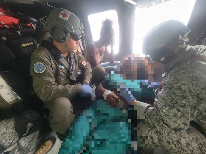 Fuerza Aeroespacial Colombiana evacuó a mujer embarazada desde zona rural de Urrao hasta Medellín