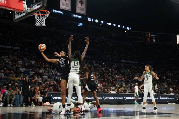 Las Vegas Aces’ A’ja Wilson leads win over Seattle Storm on her birthday