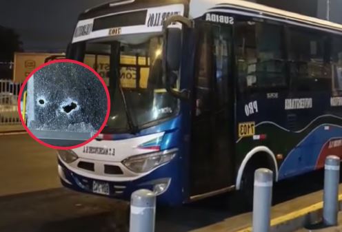 Balean bus y pasajero queda herido