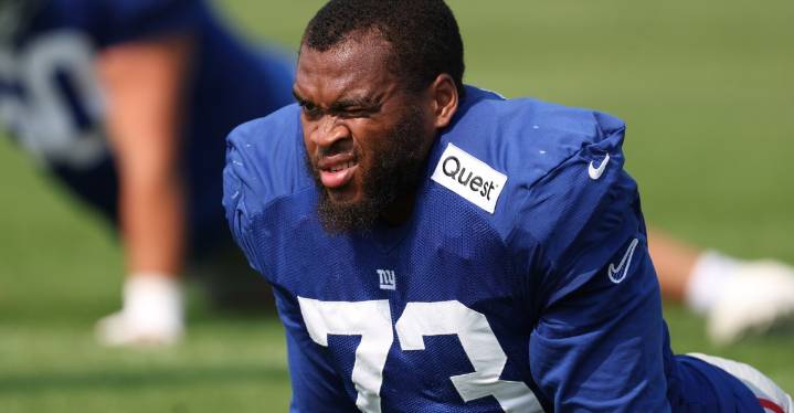 New York Giants Evan Neal believes he was ‘solid’ in debut at guard