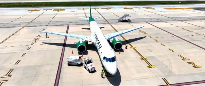Llegó al AIFA segundo Embraer E195-E2 para Mexicana de Aviación