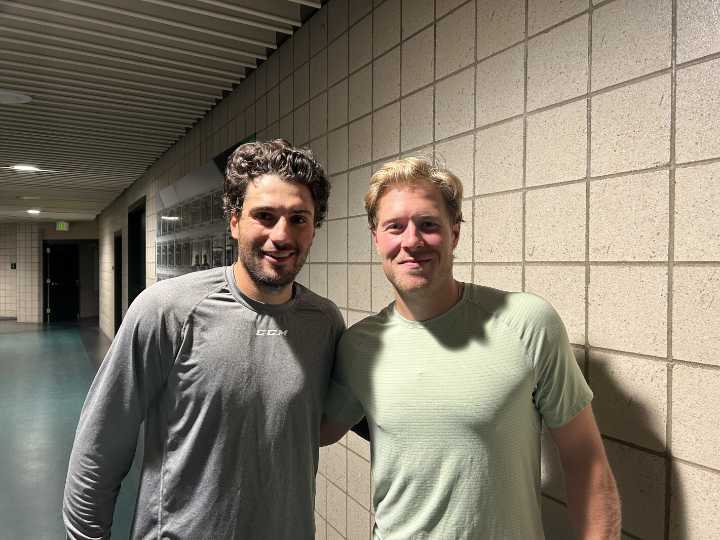 Nick Schmaltz, Brock Boeser among former UND standouts back in Grand Forks