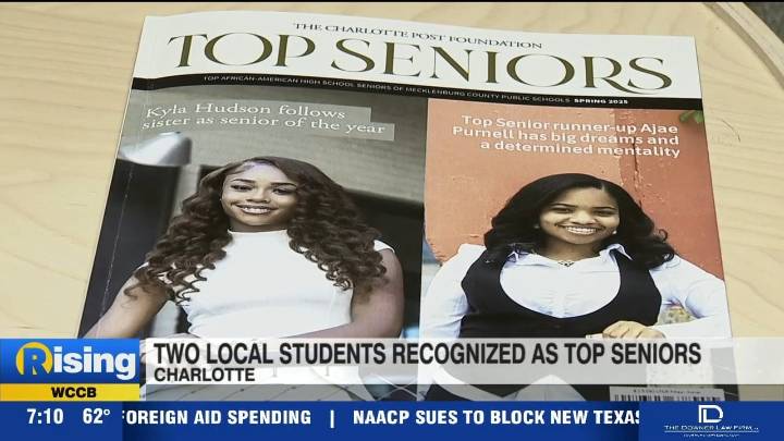 Two local students recognized by Charlotte Post Foundation as 'Top Seniors'