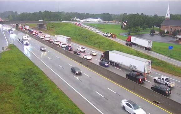 Crashes on I-85 cause lane closures, traffic delays in Spartanburg Co.