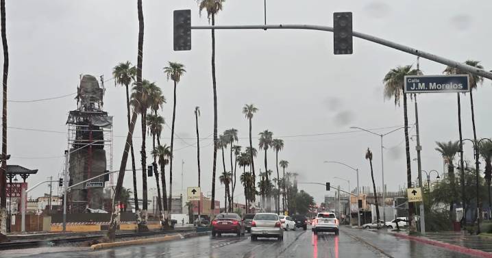 Se presentan lluvias la tarde de este lunes en Mexicali