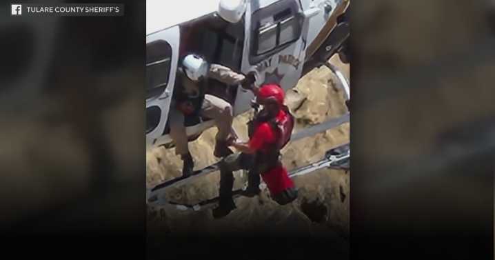 Long Beach man rescued after being trapped behind waterfalls for 2 days