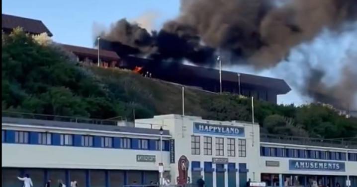 LIVE: Fire burning at Bournemouth International Centre