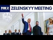 Trump meets with Zelenskyy in calmer Oval Office scene